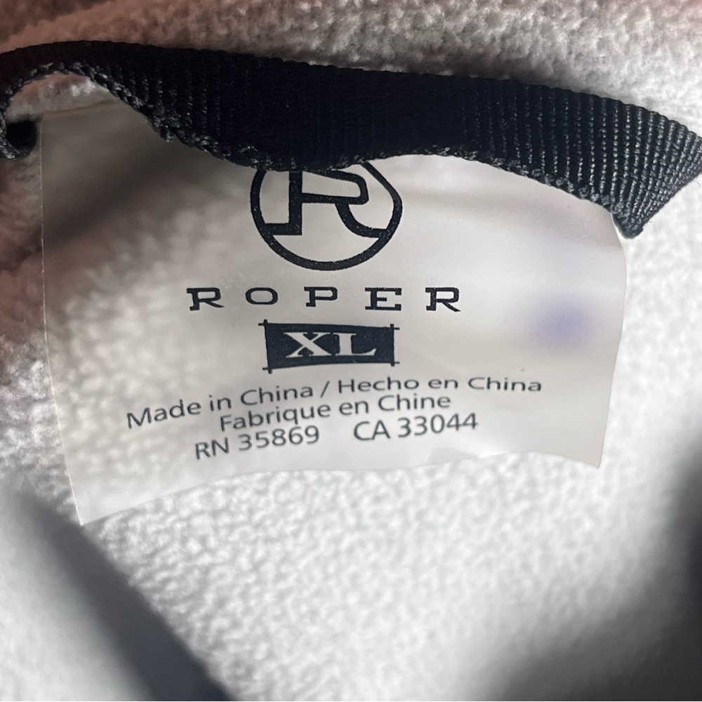 Roper Women's Softshell‎ Jacket Gray with White Details Size XL - Picture 4 of 8